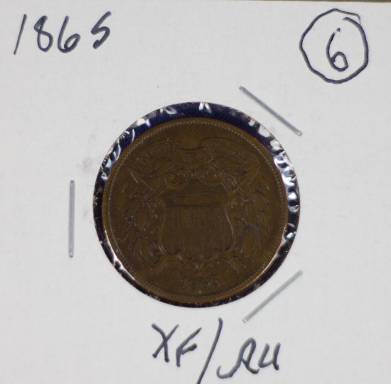 1865 Two Cent Piece