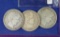 3 COIN SET 1900 PSO  Barber Half Dollars