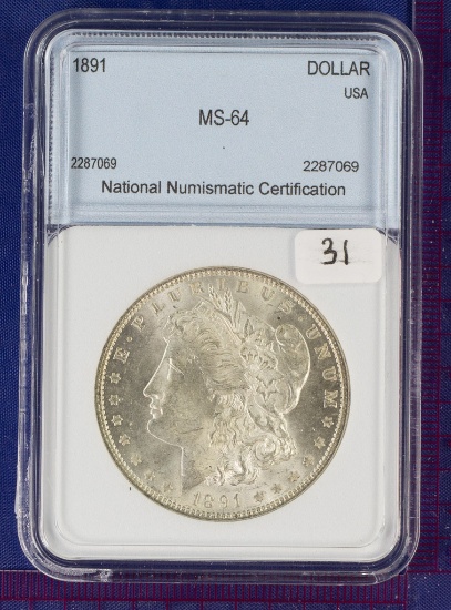 1891 Morgan Dollar