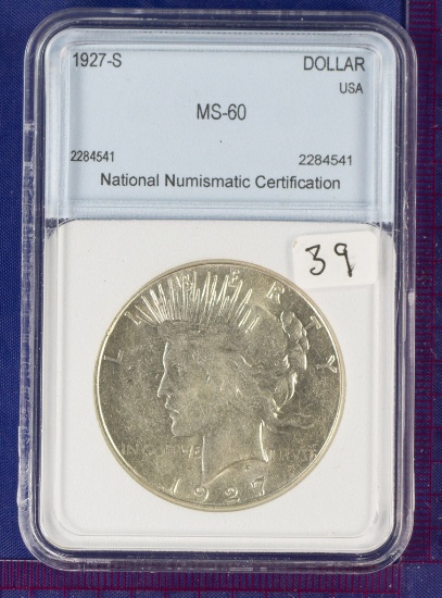 1927-S Peace Dollar