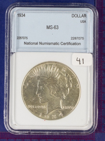 1934 Peace Dollar