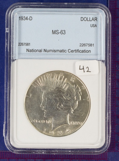 1934-D Peace Dollar