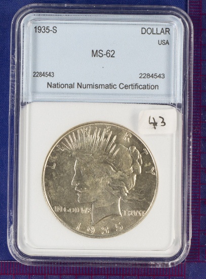 1935-S Peace Dollar KEY