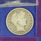 1896  Barber Half Dollar