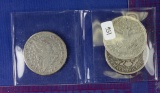 3 COIN SET: 1909 PSO  Barber Half Dollars