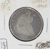 1858-O Seated Liberty Half Dollar