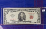 1963 $5 US Note STAR Fr.1536*