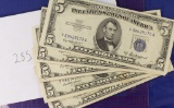 10 NOTES: 1953-A $5 Silver Certificates