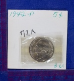 2 COINS: GEM BU War Nickels 1942 P,S
