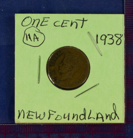 LOT of 2: Newfoundland Small Cents 1938, 1943