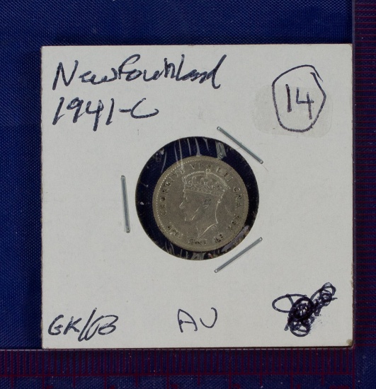 1941-C Newfoundland 5 Cent Silver