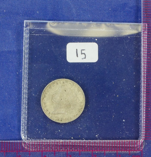 1865 Newfoundland 10 Cents