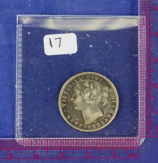 1872-H Newfoundland 20 Cents