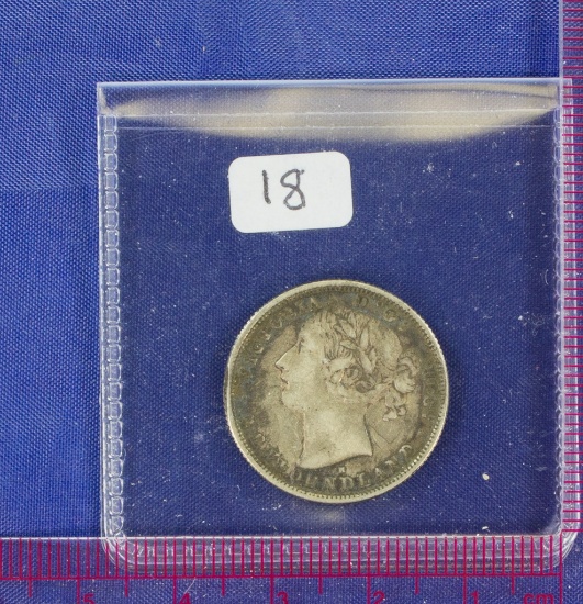 1876-H Newfoundland 20 Cents
