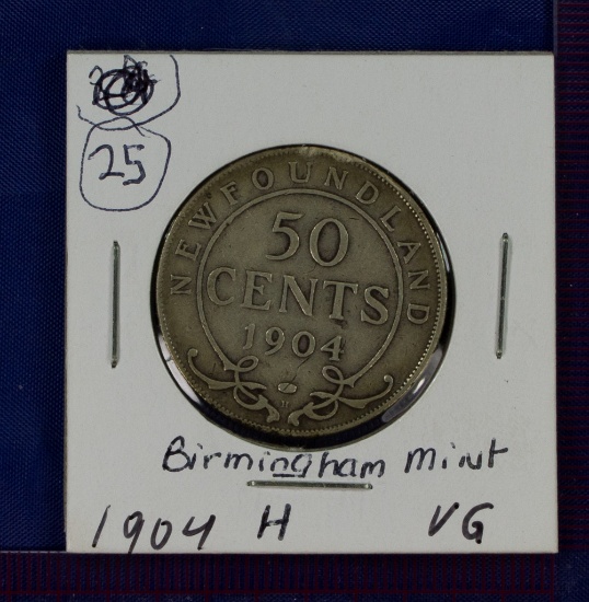 1904-H Newfoundland 50 Cents