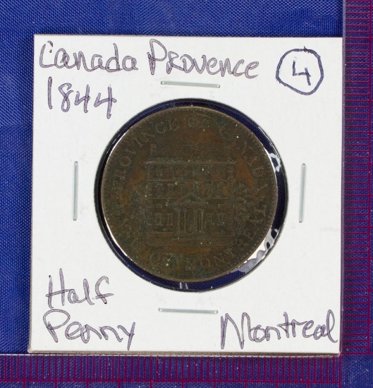 1844 Lower Canada Sous