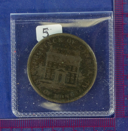 1842 Lower Canada Penny