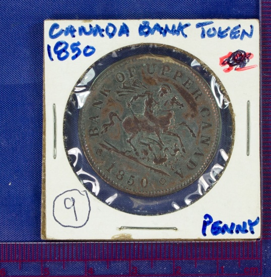 1850 Upper Canada Penny