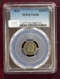 1830 Capped Bust Half Dime PCGS VG10