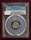 1857-O Seated Liberty Half Dime PCGS AU Details