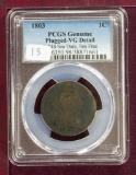 1803 Draped Bust Large Cent S-244 Small Date PCGS VG Details