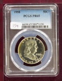 1958 Franklin Half Dollar PCGS PR 65