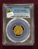 1926 2 1/2 Dollar Indian Quarter Eagle GOLD PCGS UNC Details