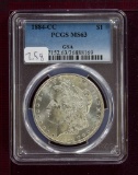 1884-CC Morgan Dollar PCGS MS63 GSA noted on holder