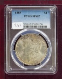 1885 Morgan Dollar PCGS MS62