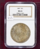 1887 Morgan Dollar NGC MS63