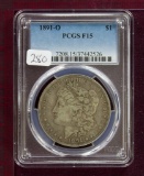 1891-O Morgan Dollar PCGS F15