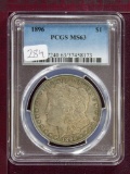 1896 Morgan Dollar PCGS MS 63