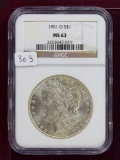 1901-O Morgan Dollar NGC MS63