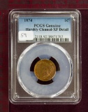 1874 Indian Cent PCGS XF Details