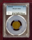 1924-D Lincoln Cent PCGS VF30 KEY