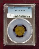 1931-S Lincoln Cent PCGS AU50 KEY