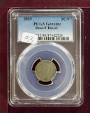 1869 Three Cent Nickel PCGS Fine Details