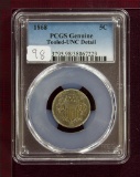 1868 Shield Nickel PCGS Uncirculated Details