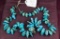 Turquoise necklace with large stones