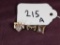 LOT of THREE Solid Gold School Lapel Badges from 1922 U of MO grad
