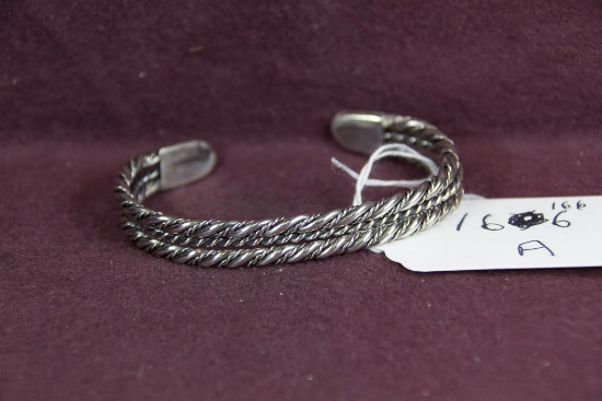 Sterling wire worked bracelet