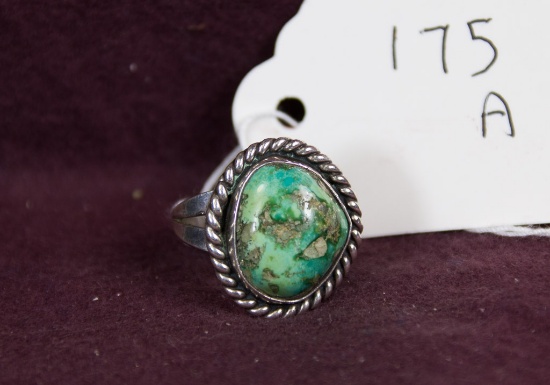 Zuni Signed Sterling Ring Signed LA