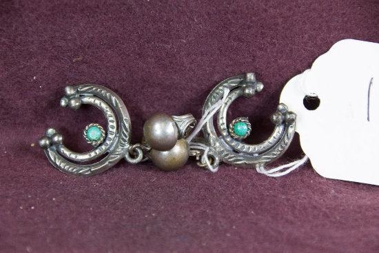 1950's SANCREST R Silver earings fully signed