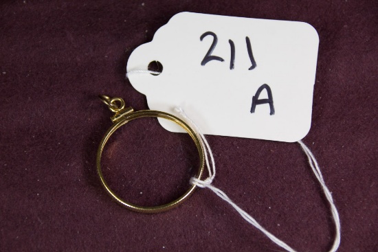 14K Solid Gold Bezel for $10 Gold Piece