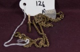 YG Filled Albert Chain With Masonic York Rite Fob 12