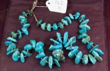 Turquoise necklace with large stones