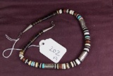 Graduated Sterling and bead necklace