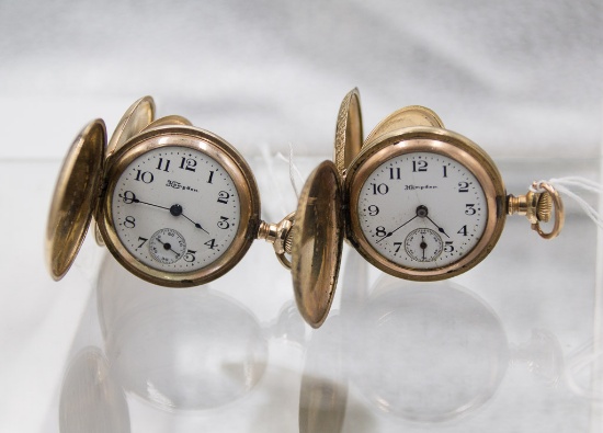 LOT of TWO: Hampden Molly Stark Lady's Watches Hunter Cases Non Runners