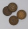 LOT of 4: EF/AU Indian Cents 1883, 90, 92, 92