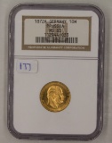 GOLD 1872-A Prussia 10 Marks NGC MS 65